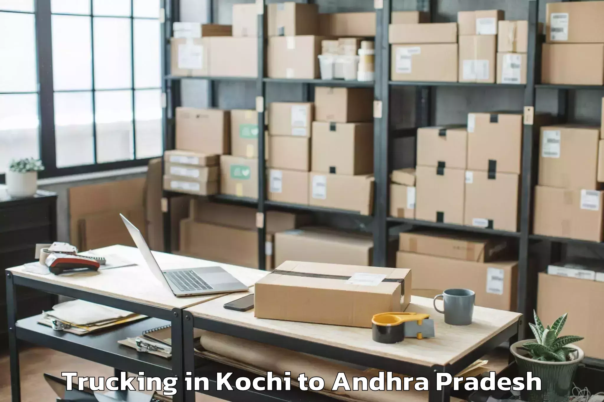 Top Kochi to Chakrayapet Trucking Available